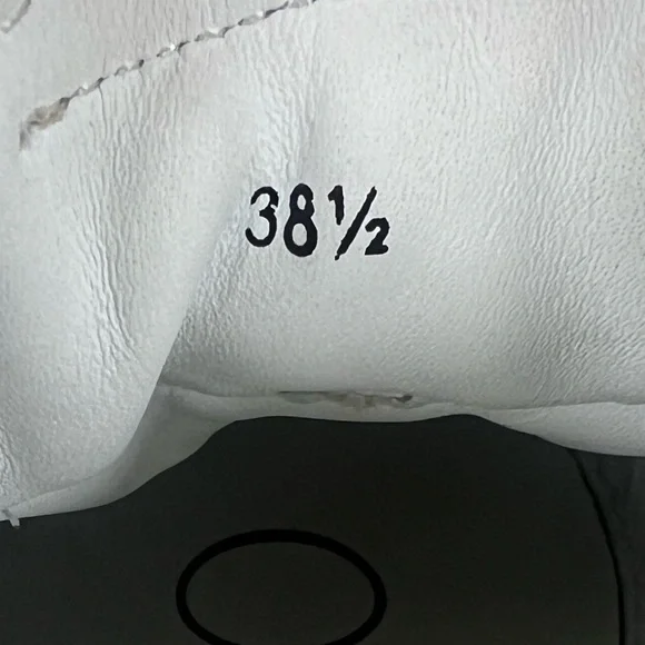 JIMMY CHOO Hawaii Calf Leather/ Canvas White Pearl Women’s Sneakers - Picture 7 of 8